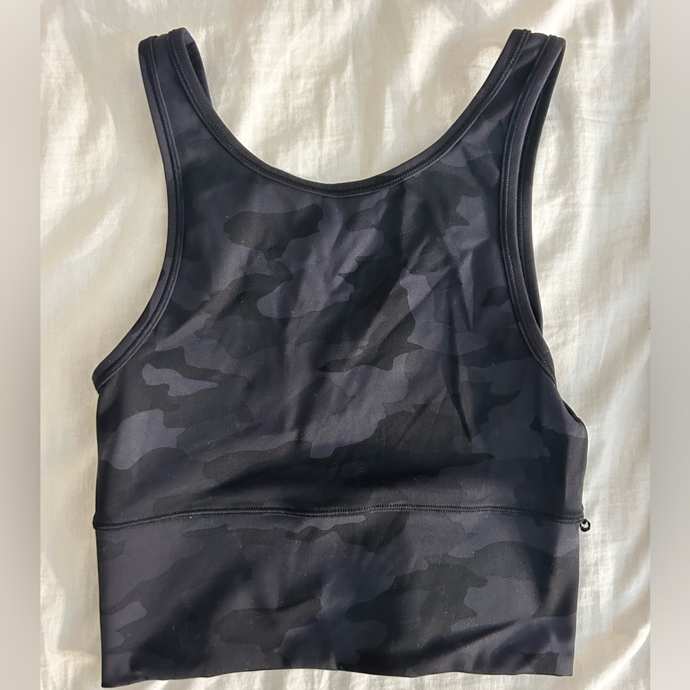 Lululemon high neck cropped tank top